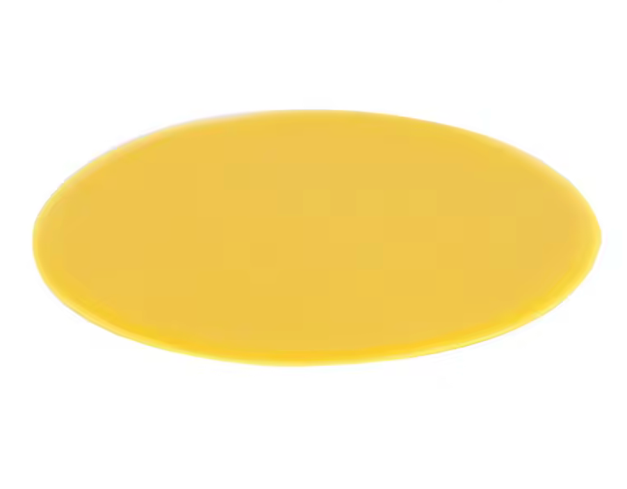 16*50mm Yellow Pastel Easter Frosted Matte Long Oval, Sew On, Resin Gem, (Sold in Pair) Resin Gems