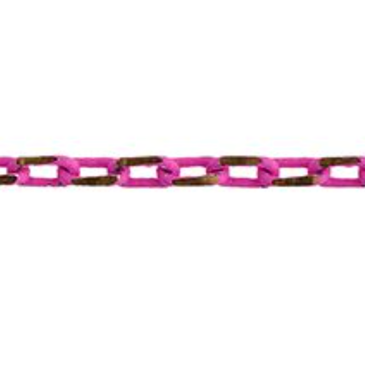 2*3.5mm Pink/Gold Neo Cut Chain Links Necklace Findings, 2 meters Basics Sundaylace Creations & Bling