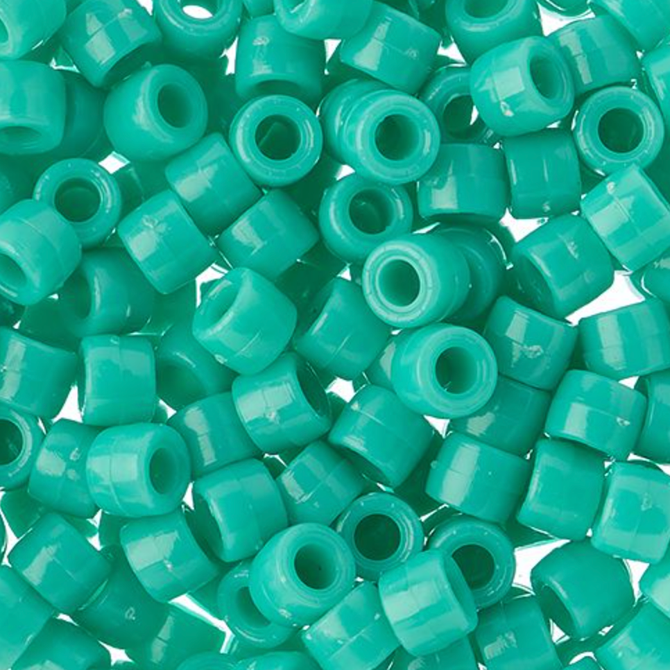 6mm Preciosa Glass Mini Crow Beads - Opaque Turquoise (1000pcs) 6/0 Pony Beads
