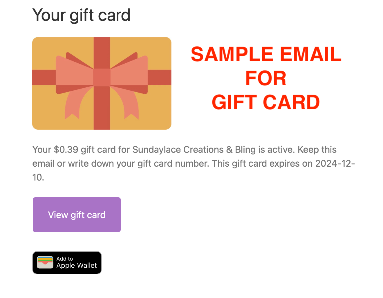 Sundaylace Creations Gift Card Sundaylace Creations & Bling