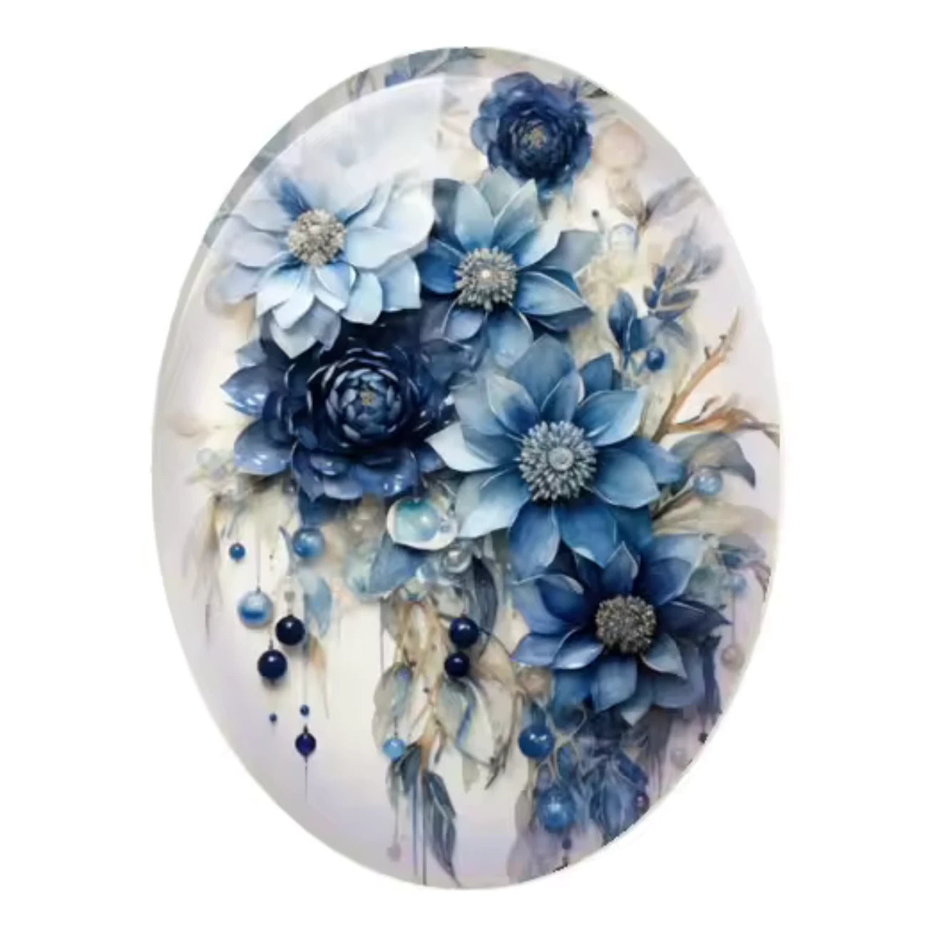 13*18mm Nutcracker Oval, Glue On, Resin Gem, (Sold in Pair) (Copy) Resin Gems