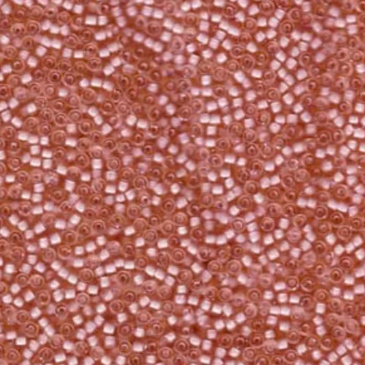 Miyuki Seed Bead 11/0 Semi Matte Salmon Lined Light Amber (1935V) Miyuki Seedbeads