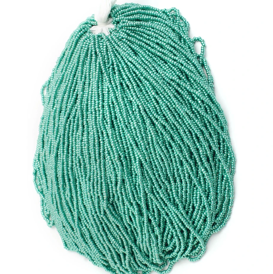 10/0 Metallic Green, Preciosa Seed beads *HANK Sundaylace Creations & Bling