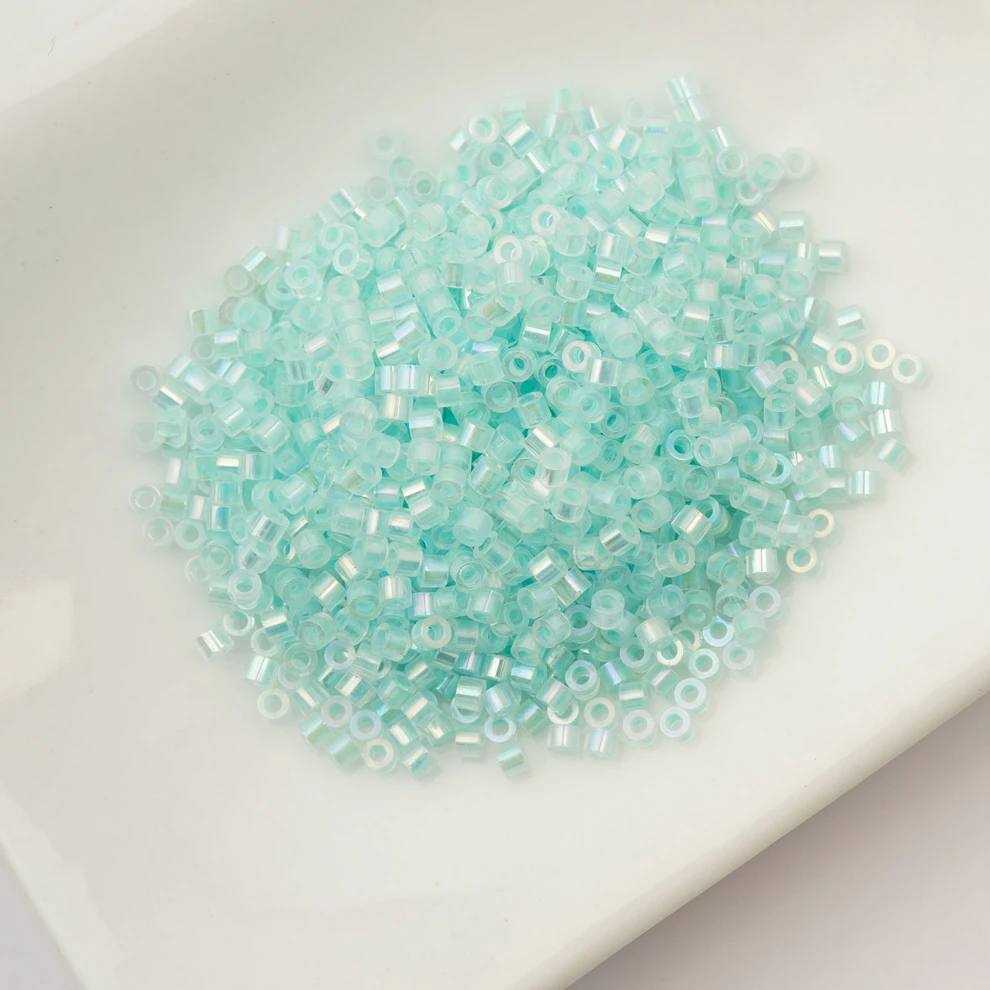 Cylin Bead 11/0 25g Bag Glow in Dark AB - Turquoise Cylin Bead 11/0