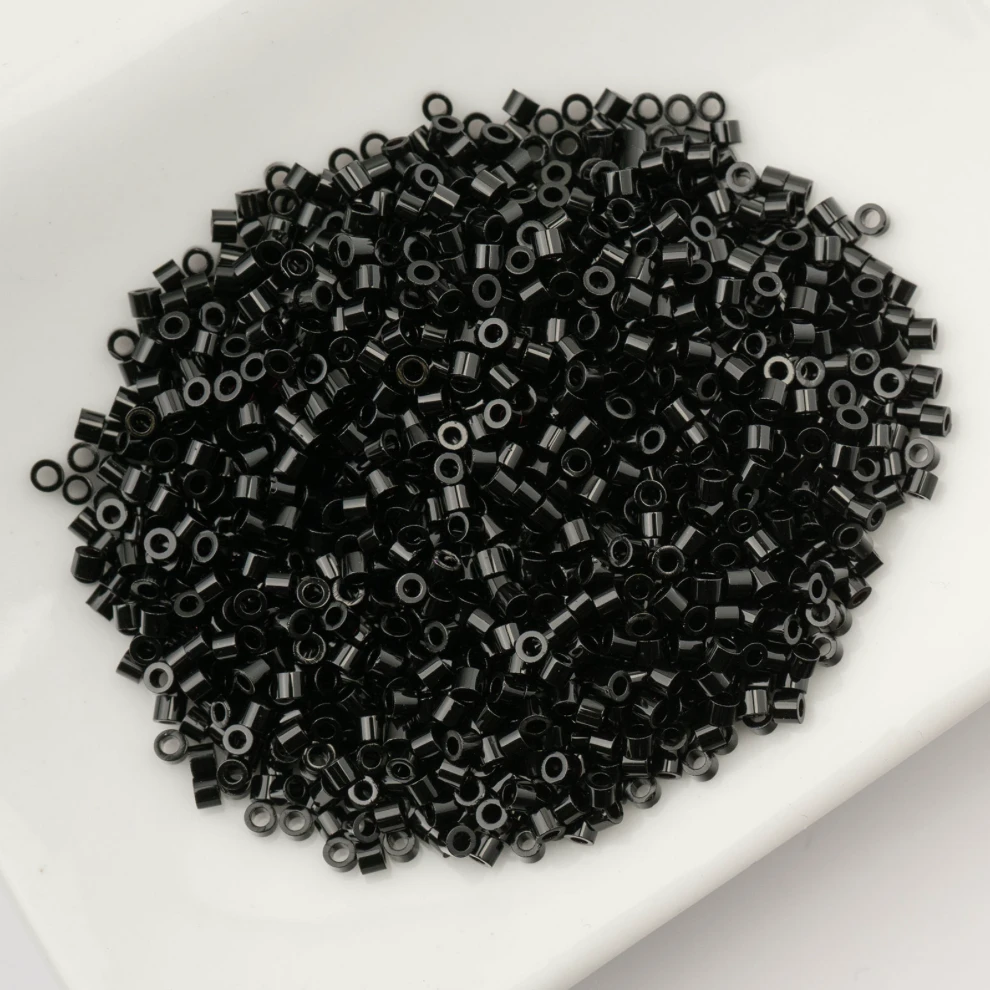 Cylin Bead 11/0 25g Bag Opaque Black Cylin Beads John Beads