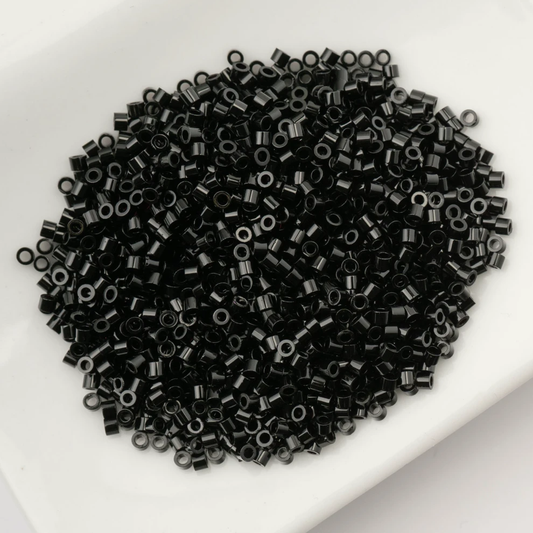 Cylin Bead 11/0 25g Bag Opaque Black Cylin Beads John Beads