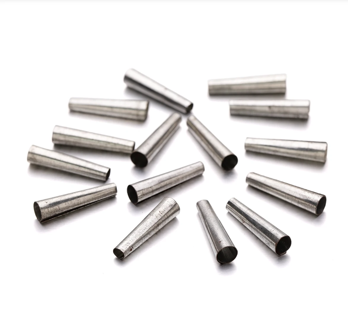 25mm (1") Iron Silver Cone 100pcs, Earring Findings, Basics Cone