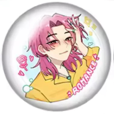 18mm SAJA BOYS - K-Pop Demon Hunter Anime Cartoon Round, Glue on, Resin Gems (Sold in Pairs) Resin Gems