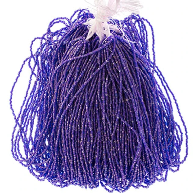 3 Cut 9/0 Beads Transparent (Purple) Sapphire Pink Lined Rainbow *HANK Preciosa Ornela