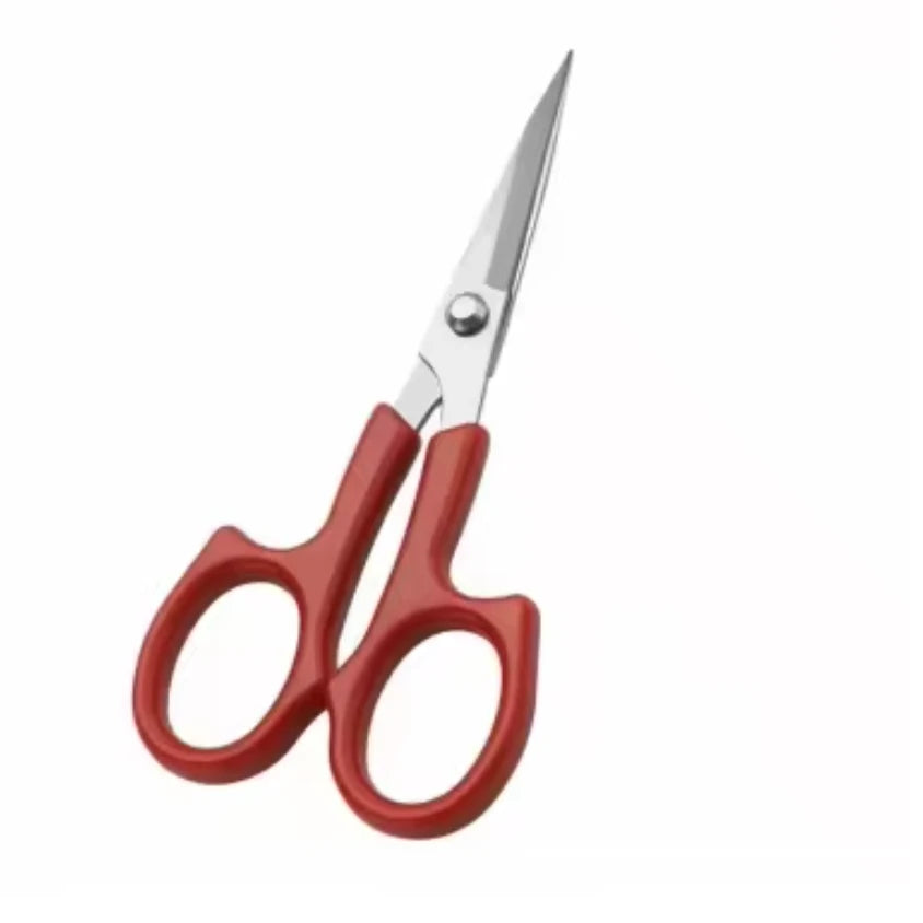 5.5" Bent Head & Straight Head Embroidery Scissors perfect for Tufting, 2 Mini Beading Scissors, Basics Plastic Rhinestone Banding Rope