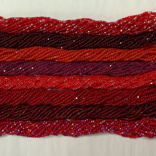 "Red Crimson" ❤️🔥8 x 11/0 Charlotte India Bead Hank (10g) Bundle, Bundle Promotions