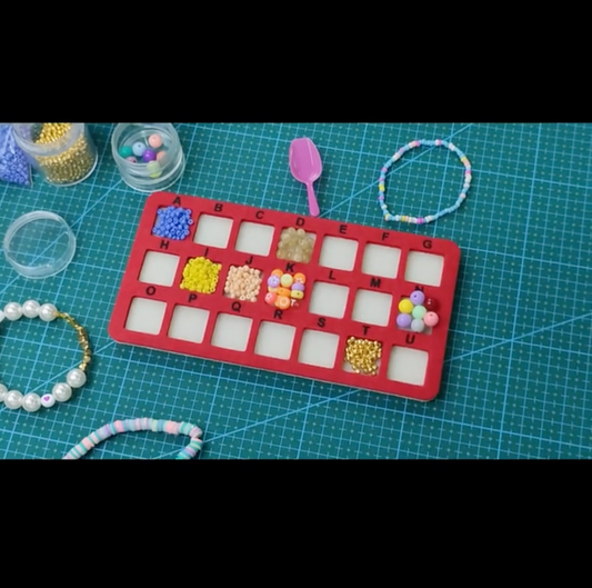 "Beading to Go" Felt Bead Mat with Acrylic Box, New Beader Basics Sundaylace Creations & Bling