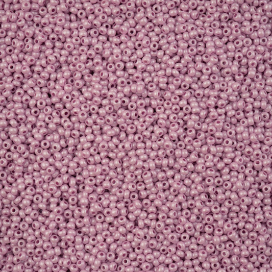 11/0 Pearl Lilac Chalk Luster Terra Preciosa Seed Bead *22g 11/0 Preciosa Seed Beads