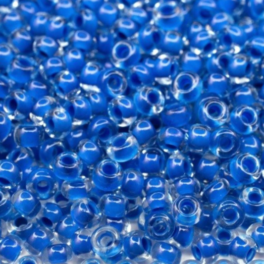 10/0 Dark Blue Colour Lined Terra, Preciosa Seed Beads 10/0 Preciosa Seed Beads