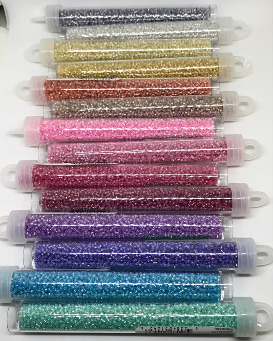 "All the Alabaster Silver Lined Colours"  Miyuki 11/0 Seed Bead Set (14 x 22g vials), Black Friday Promotions Promotion