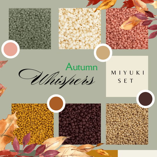 "Autumn Whispers" 6 x 22g 11/0 Miyuki Seed Bead Set Miyuki Seed Bead 11/0