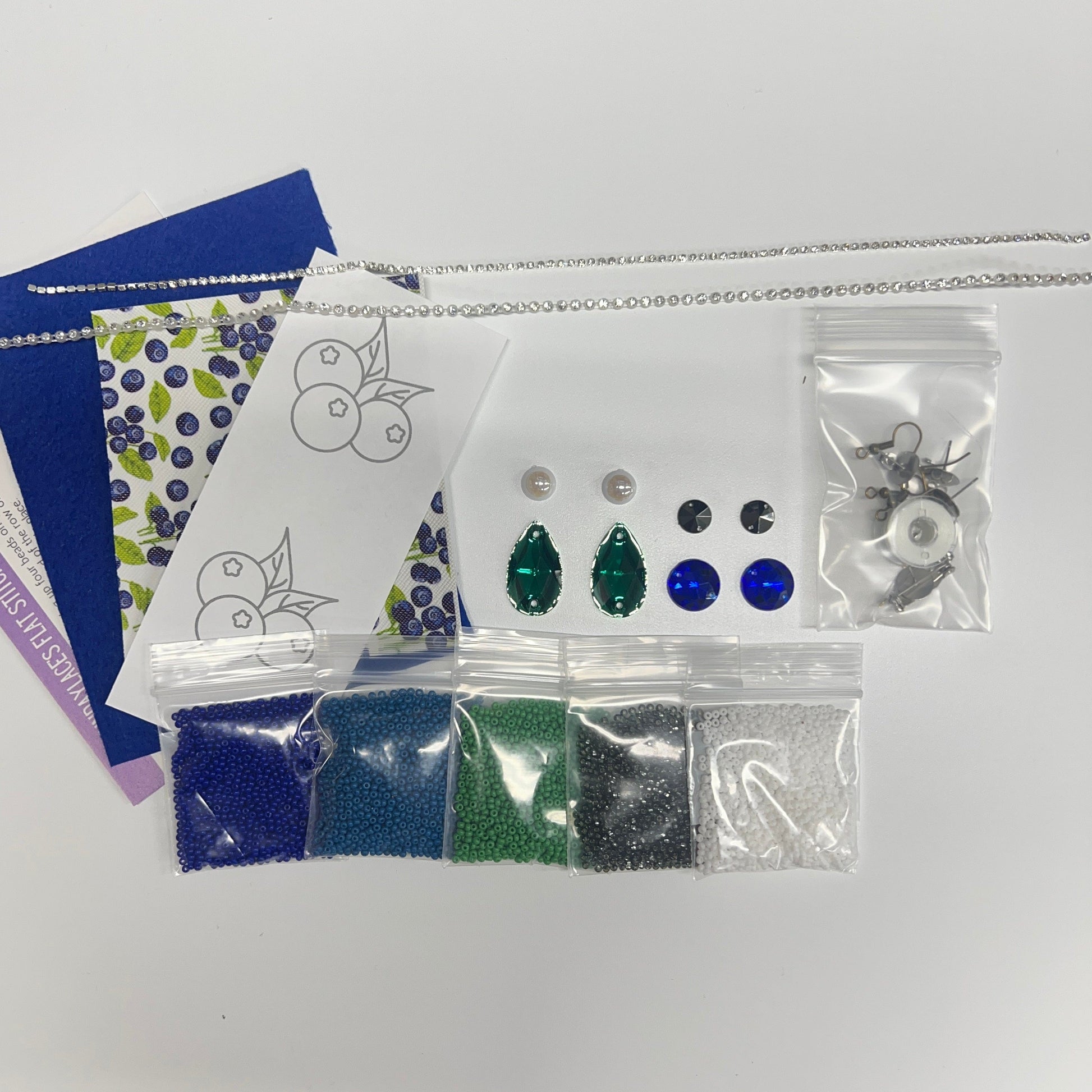 "Blueberry" New Beader Starter Kits with Pattern, Promotions Promotions