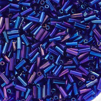 BUGLES Blue Iris #3 (19g) Bugles Beads
