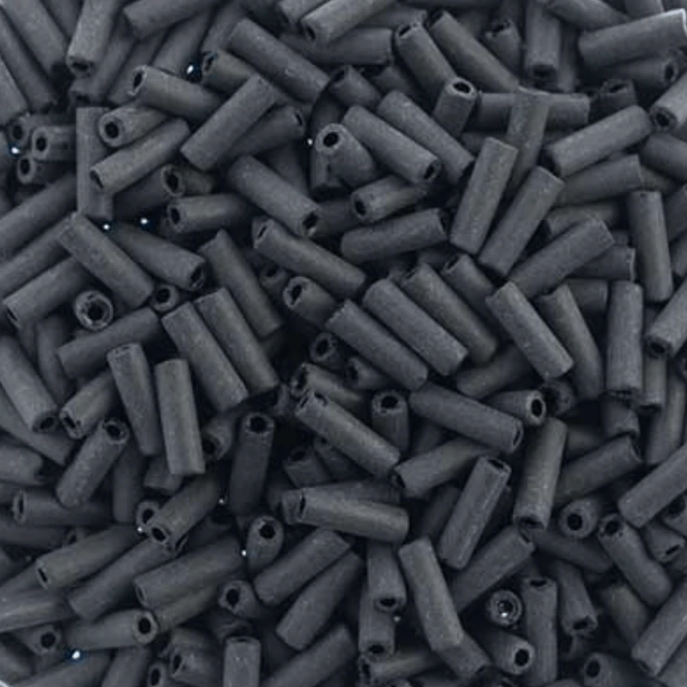 BUGLES - Matte Black #3 (20g) Bugles Beads