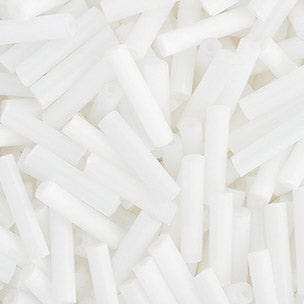 BUGLES White Chalk #4 (20g) Bugles Beads