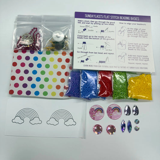 "Care Bear Stare 🌈" NEW Flat Stitch Beader Starter Kit, Promotions Promotions