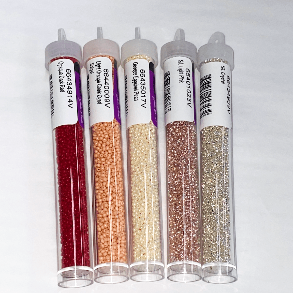 "Cranberry Blush" 🎀  Colour Set, 11/0 Czech Seed Beads, Set of 5 x 22g vials Promotions