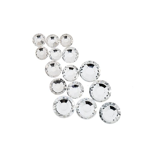 Crystal Lane DIY Flat Back Rhinestones Combo Crystal ss16 -80pcs, ss20 -35pcs, ss30 -20pcs Glass Gems