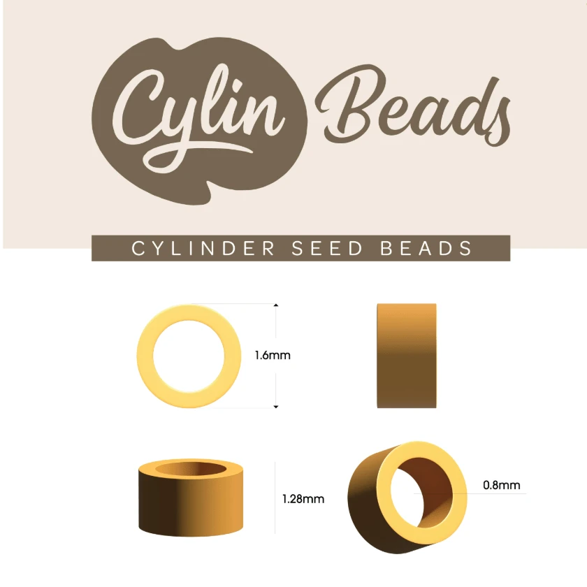 Cylin Bead 11/0 25g Bag Glow in Dark - Blue Cylin Bead 11/0