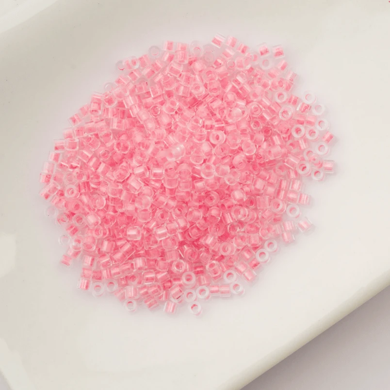 Cylin Bead 11/0 25g Bag Glow in Dark - Neon Pink (Glow Orange) Cylin Bead 11/0