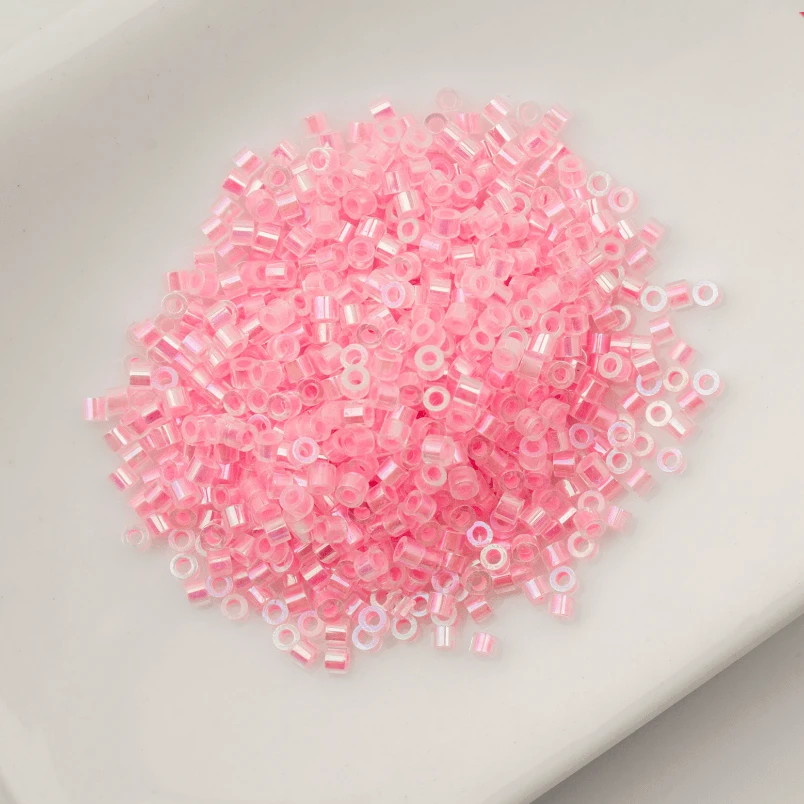 Cylin Bead 11/0 25g Bag Glow in Dark - Rose Pink AB (Glow Pink) Cylin Bead 11/0