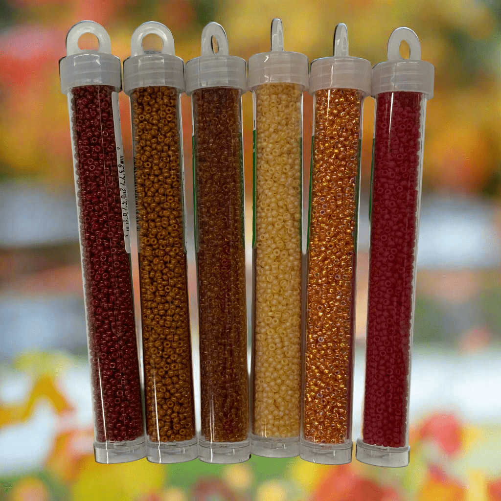 “Dark Autumn Vibes” 6 x Miyuki 11/0 Seedbeads, Promotions Miyuki Seed Bead 11/0