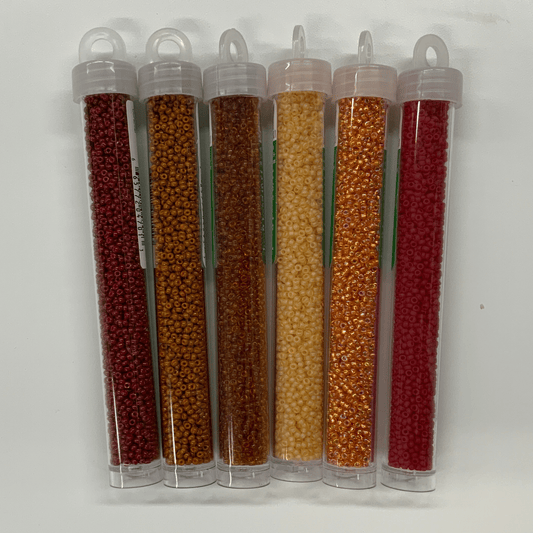 “Dark Autumn Vibes” 6 x Miyuki 11/0 Seedbeads, Promotions Miyuki Seed Bead 11/0