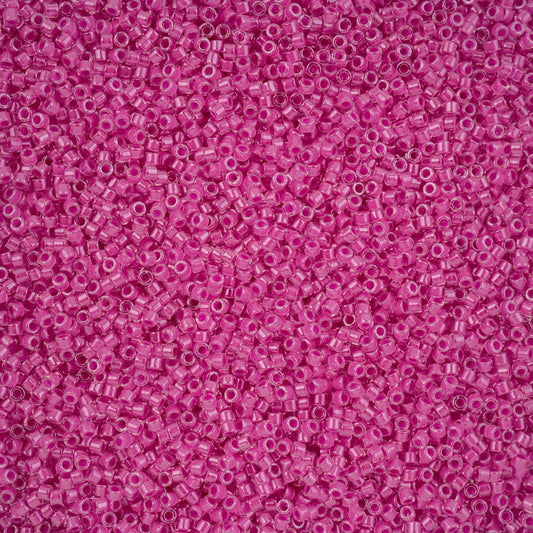 Delica 11/0 RD Hot Magenta Luminous Neon Color (2037v) Delica Beads