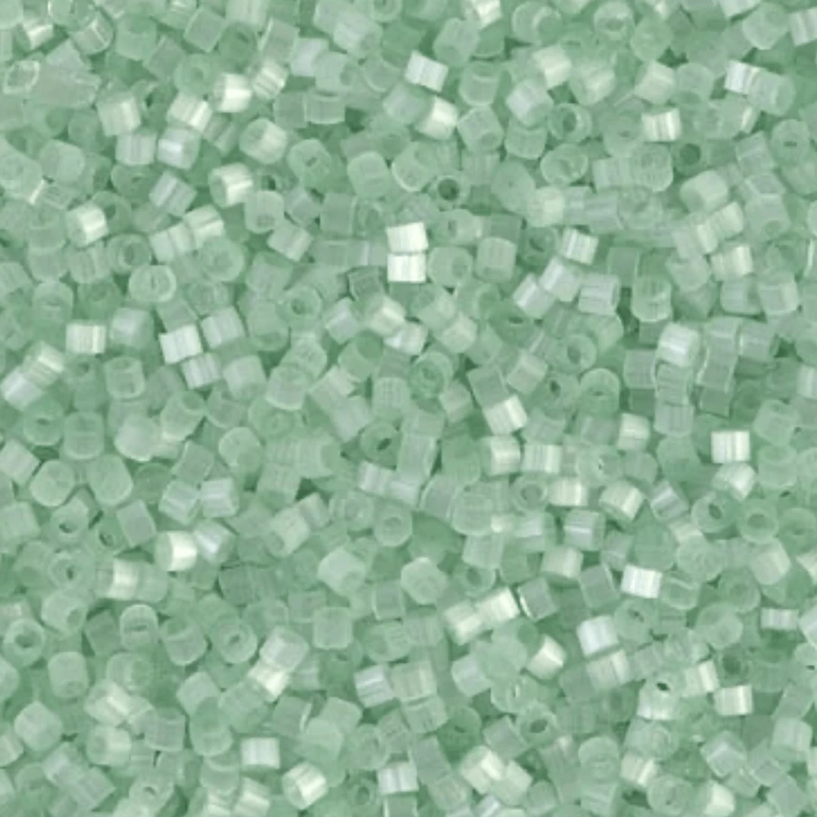 Delica 11/0 RD Mint Silk Satin (0828v) *NEW Delica Beads