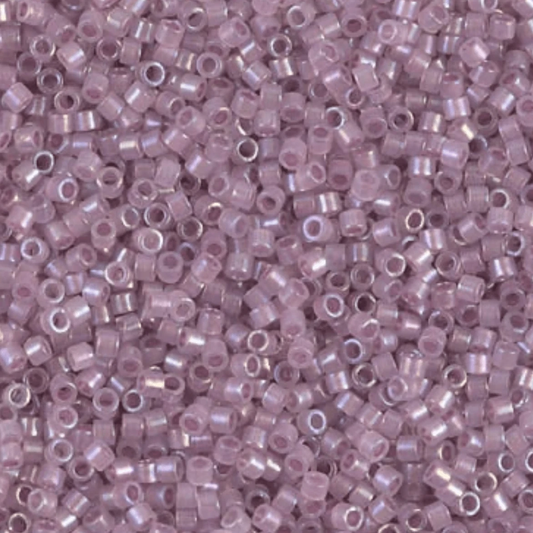 Delica 11/0 RD Orchid Lined Opal (1752v) *NEW Delica Beads