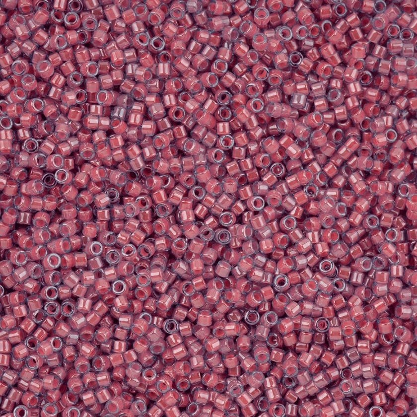 Delica 11/0 RD Pink Taffy Luminous Neon Color (2048v) Delica Beads