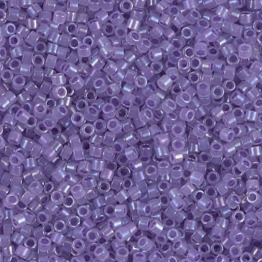 Delica 11/0 RD Purple Line Opal AB (1753v) *NEW Delica Beads