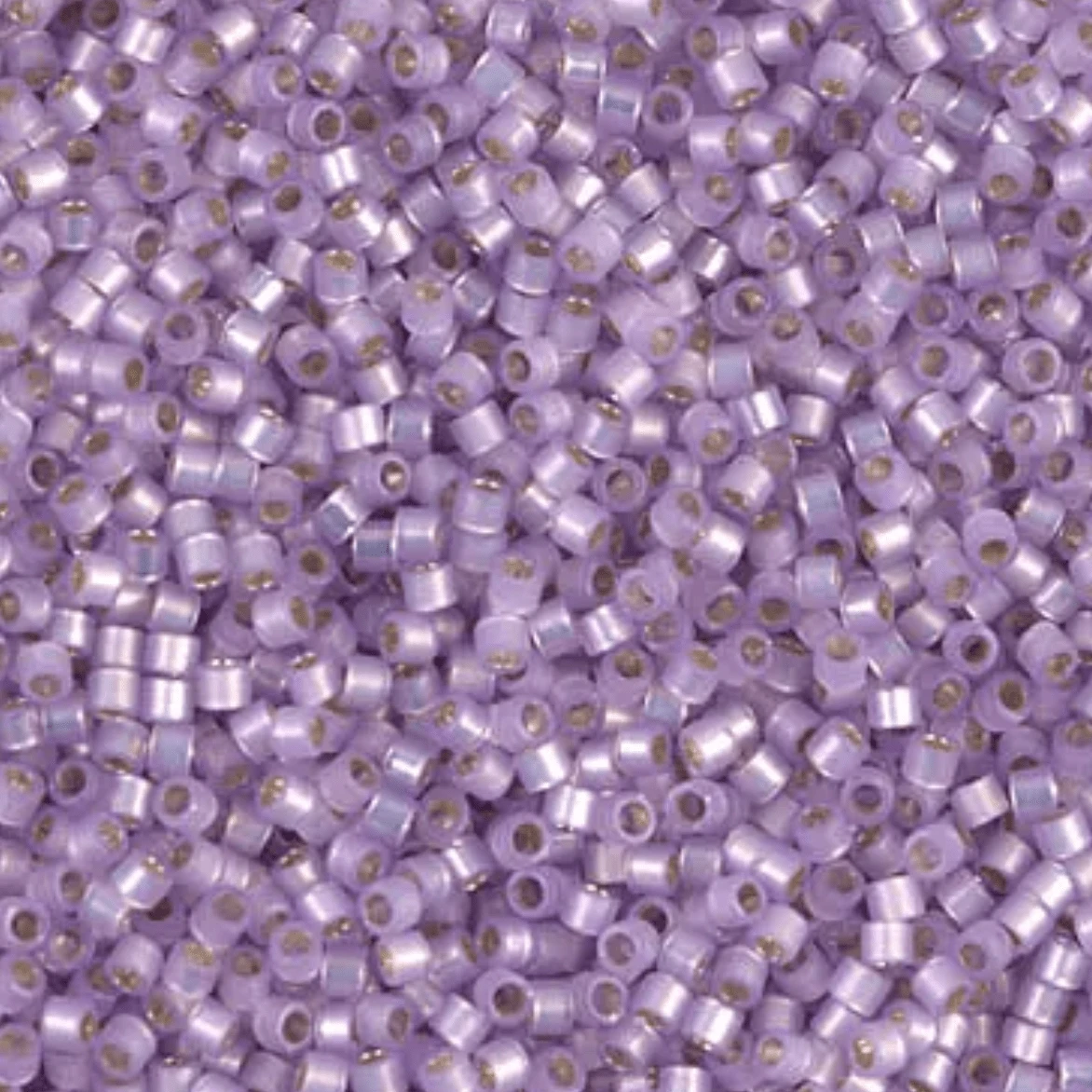 Delica 11/0 RD Silver lined Dyed Opal Lavender (0629) *NEW Delica Beads