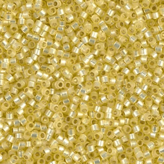 Delica 11/0 RD Silver lined Jonquil Alabaster(0623v) *NEW Delica Beads