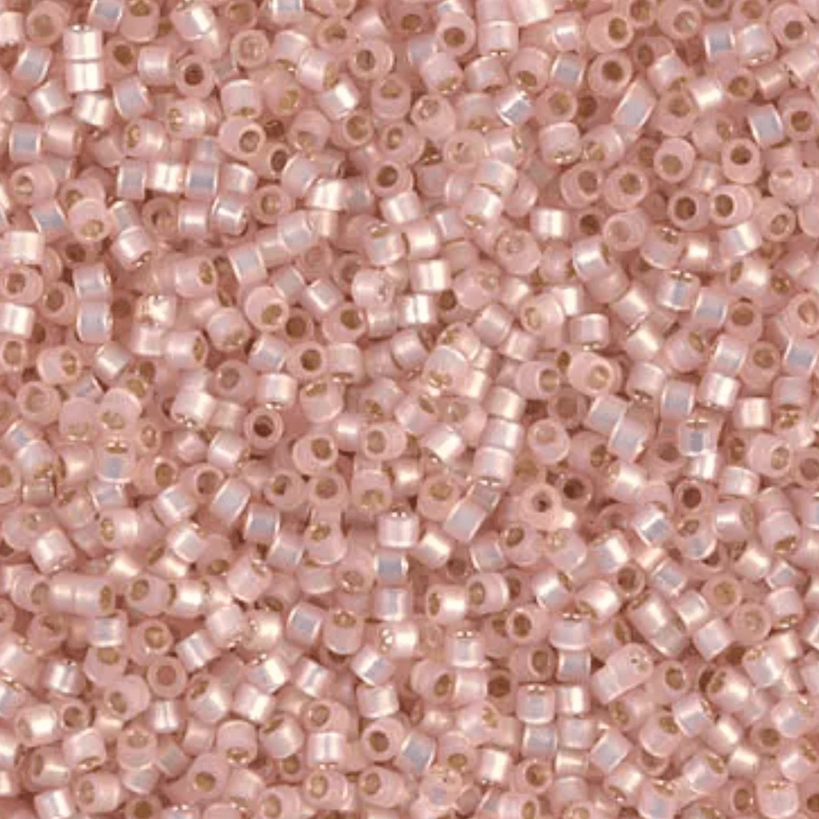 Delica 11/0 RD Silver Lined Light Pink Alabaster (0624) *NEW Delica Beads