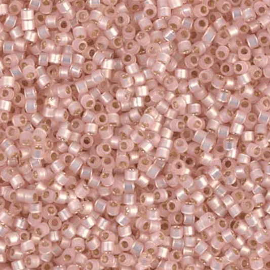 Delica 11/0 RD Silver Lined Light Pink Alabaster (0624) *NEW Delica Beads