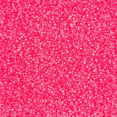 Delica 11/0 RD Strawberry Pink Luminous Neon Color (2035v) Delica Beads
