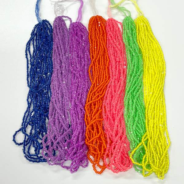 "Deluxe Neon Set" 7 x 11/0 Charlotte Cut Seed Beads Set, Promotions Charlotte Cut Seedbeads