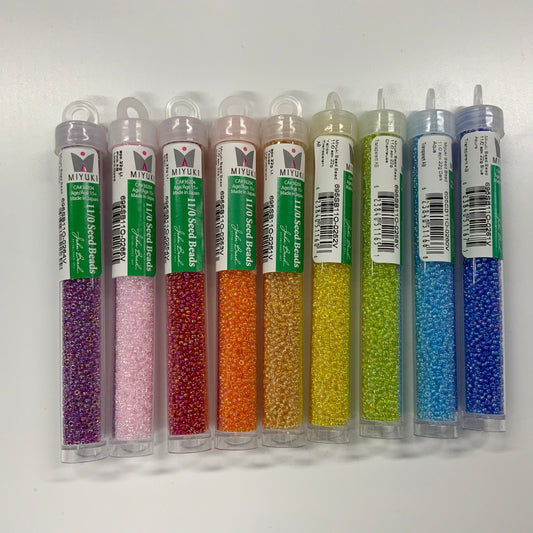 “Dream Set” AB Miyuki 11/0 Seedbead set, 9 x 22g vials Bundle Promotions Promotion