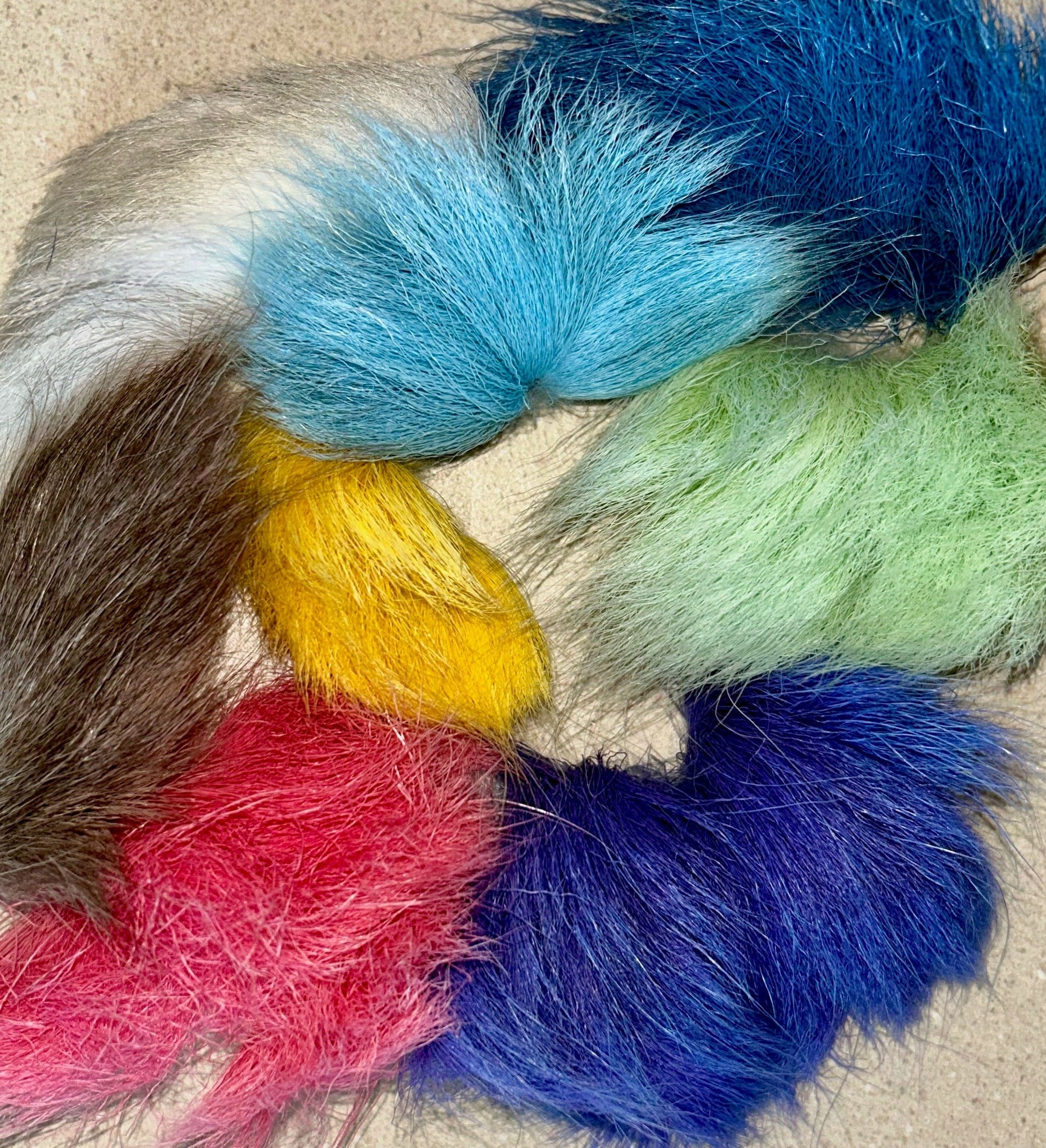 Dyed Natural Caribou Fur 1×3 inch Strip for Tufting! Promotions