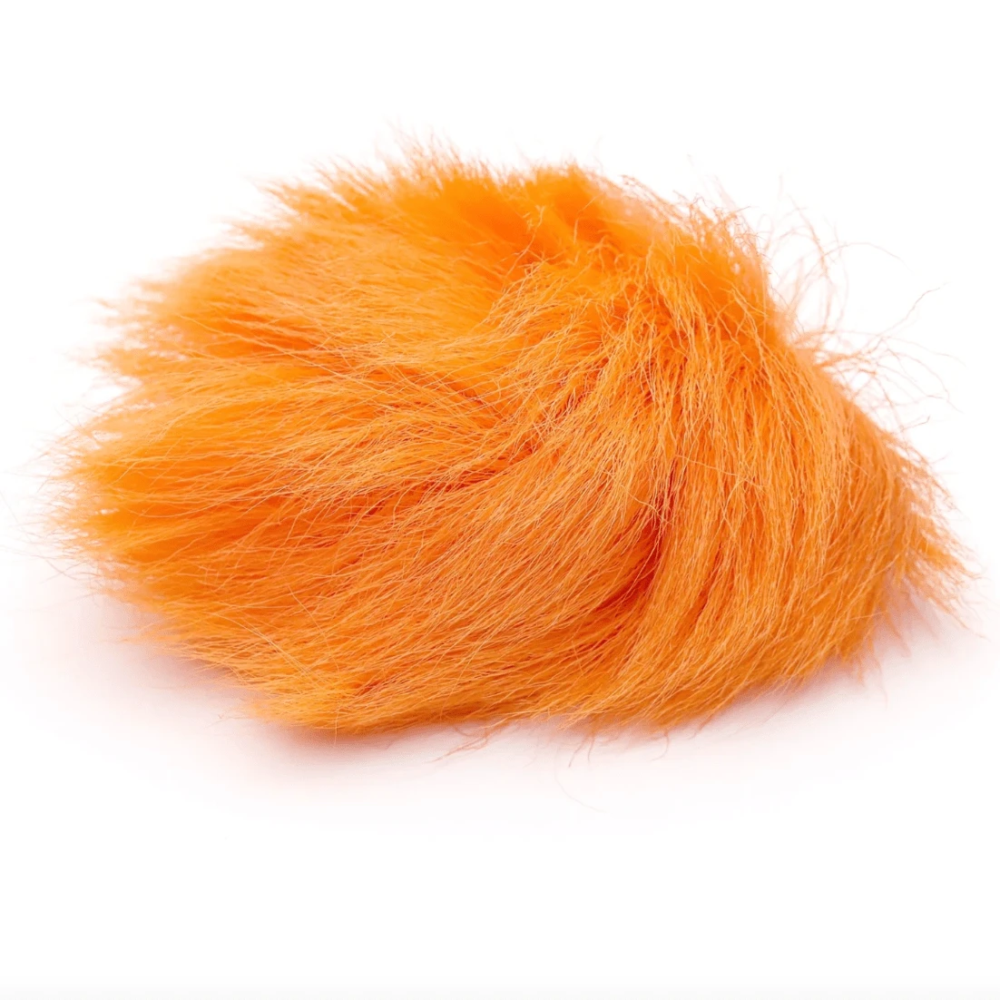 Tangerine Orange Caribou Fur Dyed Natural Caribou Fur 1×3 inch Strip for Tufting! Promotions