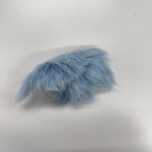 Bright Sapphire Caribou Fur Dyed Natural Caribou Fur 1×3 inch Strip for Tufting