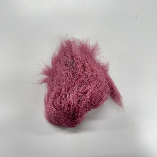 Scarlet Caribou Fur Dyed Natural Caribou Fur 1×3 inch Strip for Tufting