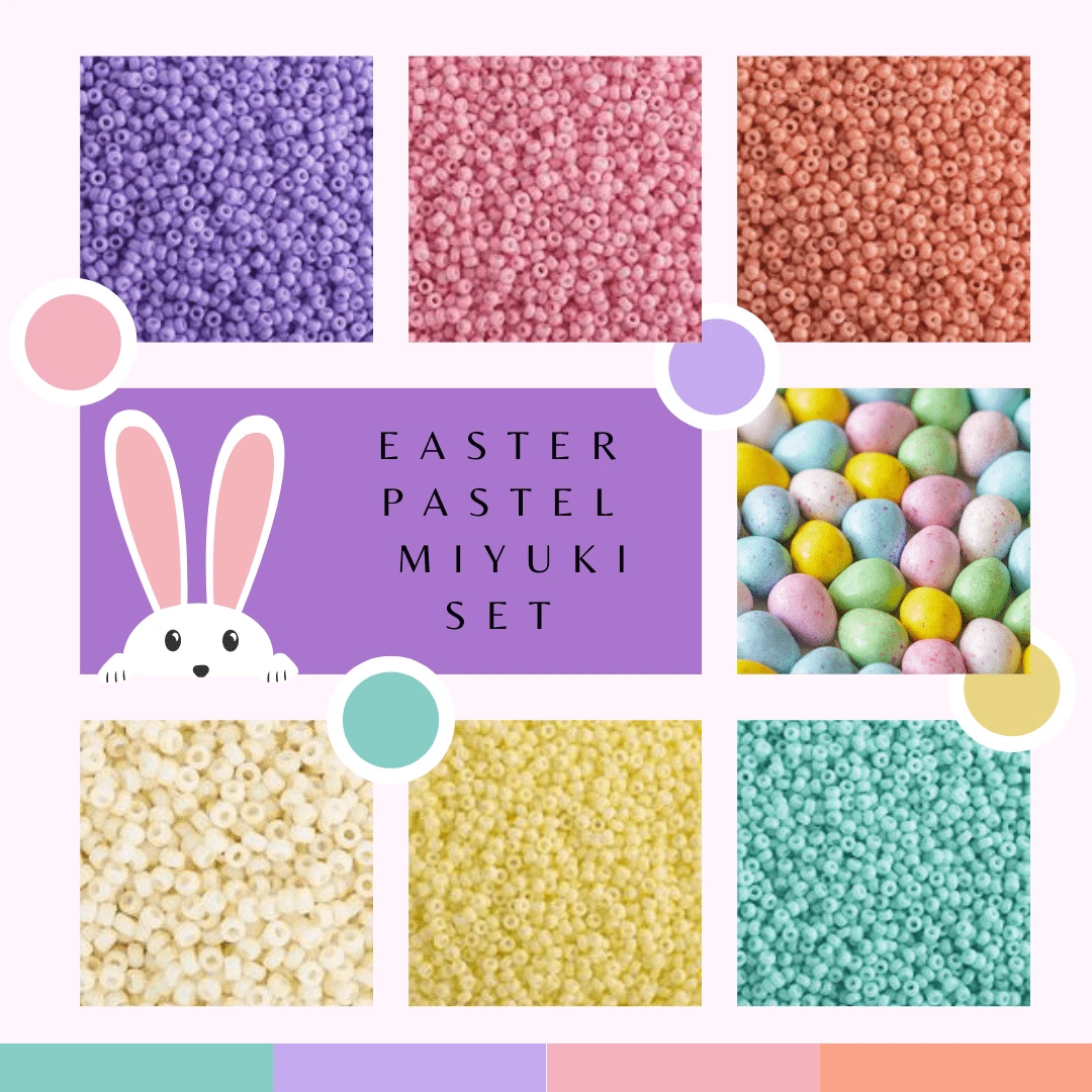 Easter Pastel Opaque Set, 11/0 Miyuki Seed Beads, Set of 6 x 22g vials Promotions