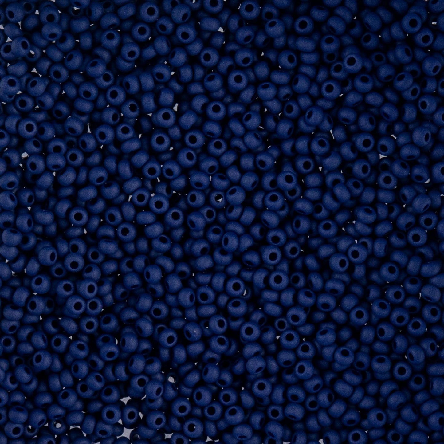 10/0 Dark Royal Blue Matte Opaque, Preciosa Seed Beads VIAL 10/0 Preciosa Seed Beads